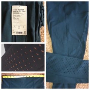 Athleta stash pocket salutation tight